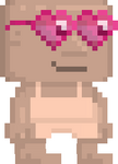 A player wearing Heart Glasses
