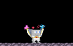 A player wearing the Lovey Dovey Mantle.