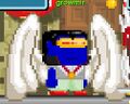 A player wearing Legendary Wings