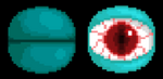The Evil Eye in both open and closed position
