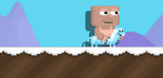 An animated image of a player moving while equipping an Ice Horse.