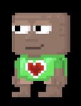 A player wearing the Heart Shirt