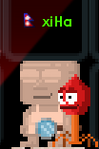 A player with the Magnifying Glass equipped