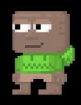 A player wearing the Slime Green Hoodie