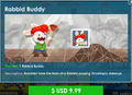 The Rabbid Buddy's purchase screen