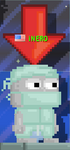A player equipping the entire scrub set, including the Scrub Cap