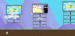 A world with a Weather Machine - Sunny showing Growtopia advertisements