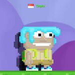 A player wearing the Aqua Hair
