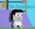 A player wearing the Birthday Band Hair