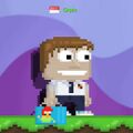 A player wearing the Growtopia Lunchbox