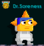 A player wearing the Mask of Courage