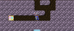 A tunnel through Bedrock in the world BETA, broken by former developer @Seth