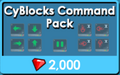 The CyBlocks Command Pack in the store