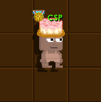 A player wearing a Longevity Mooncake Hat