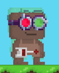A player wearing the Ophthalmologist Glasses