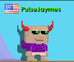 A player wearing the Punk Purple Hoodie