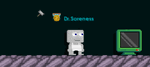 A player passing a Gold Monitor Checkpoint