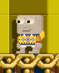 A player wearing The Horrible Holiday Hoodie
