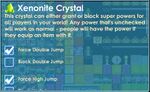 The mods which can be given/taken by this item