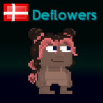 A player wearing Joyful Bun Hair with 8 red dye