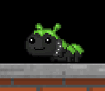 A walking Leashed Silkworm - Black