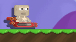 A player with the Speeder equipped
