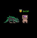 A player wearing the Pet Blood Dragon