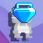 A player wearing the Blue Gem Lock Mask