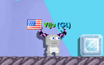 A player wearing the Lightning Horns