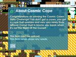 Cosmic Cape's old information