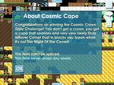 Cosmic Cape's old information.