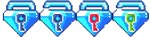 The textures of Blue Gem Lock