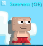 A player wearing the Box Pleated Skirt