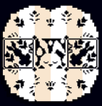Gaekkebrev placed in a 3x3 tile