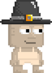 A player wearing the Pilgrim's Hat