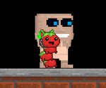 A dancing Leashed Silkworm - Red