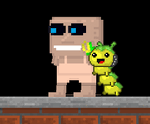 A dancing Leashed Silkworm - Yellow