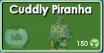 Cuddly Piranha's store button.