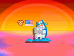 A player wearing the Wind Surfer.