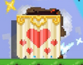 Two players without the Valentine mod behind a Love Curtain