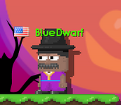 Purple Hanbok clothes and Gat.