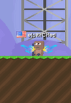 A player wearing the Lightning Wings