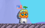 A player wearing the Pharaoh Mask