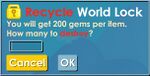 Recycle pop-up dialog