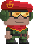 A player wearing the full Alibi set.