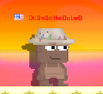 Player wearing a Fishing Hat