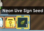 A Neon Live Sign Seed.