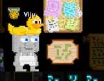 A player wearing a Floatie Crown