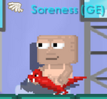 A player wearing the Red Riding Raptor