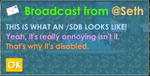 Ex-developer @Seth demonstrating how SDB works on 17.02.2017.